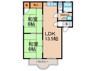 ヴィラベーシックコートの物件間取画像